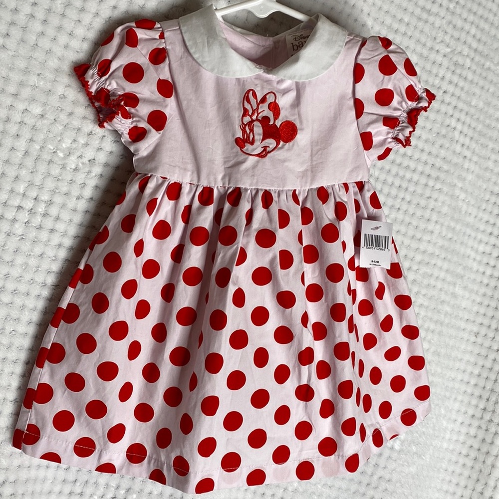 Disney baby embroidered Minnie Mouse dress